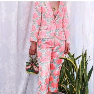 NWOT For Love and Lemons Neon *Jackpot* Jacquard Suit